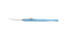 168R 10-083 Beehler Pupil Dilator, Four Prongs, Intraocular Handle, 17 Ga, Curved Shaft, Length 130 mm, Titanium Handle