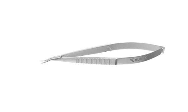 207R 11-010S Castroviejo Corneal Scissors, Left, Curved, Blunt Tips, 7.00 mm Blades, Length 100 mm, Stainless Steel