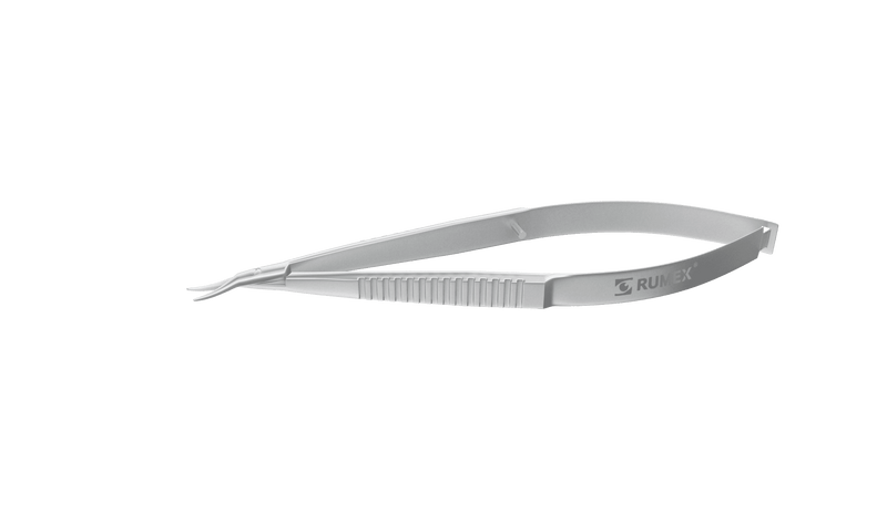 207R 11-010S Castroviejo Corneal Scissors, Left, Curved, Blunt Tips, 7.00 mm Blades, Length 100 mm, Stainless Steel