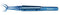 462R 4-08011T Nevyas-Wallace Fixation Forceps, 0.12 mm, 1x2 Teeth, Straight, Round Handle, Length 105 mm, Titanium