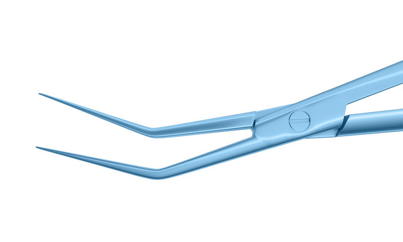 293R 4-2019T Corneal Donor Insertion Forceps, Round Handle, Length 125 mm, Titanium
