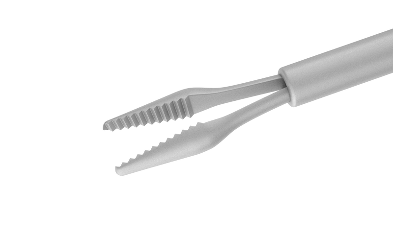 096R 12-304-23D Disposable Gripping Forceps with a "Crocodile" Platform, 23 Ga, Stainless Steel, 6 per Box