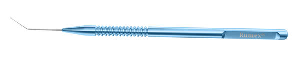 263R 5-034 Bechert Nucleus Rotator, Angled, Y-Shaped Tip, Length 121 mm, Round Titanium Handle