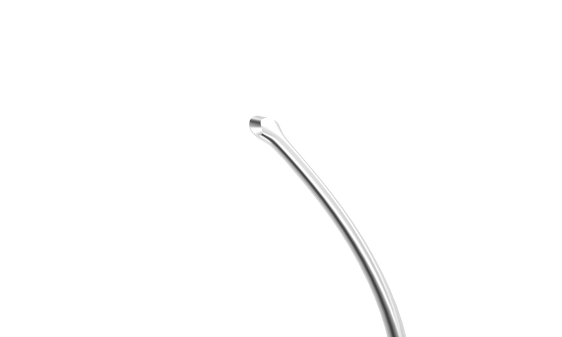 326R 20-207 Stodulka ReLEx Smile Double Lenticule Spatula (Blunt Spoon and Flat Spatula), Length 130 mm, Round Titanium Handle
