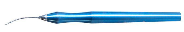 177R 7-081-23 Irrigation Handpiece for Bimanual Technique, Curved, 23 Ga, Two Ports on Side 0.35 mm, Length 105 mm, Titanium Handle