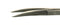 280R 11-101S Knapp Curved Strabismus Scissors, Ring Handle, Length 115 mm, Stainless Steel