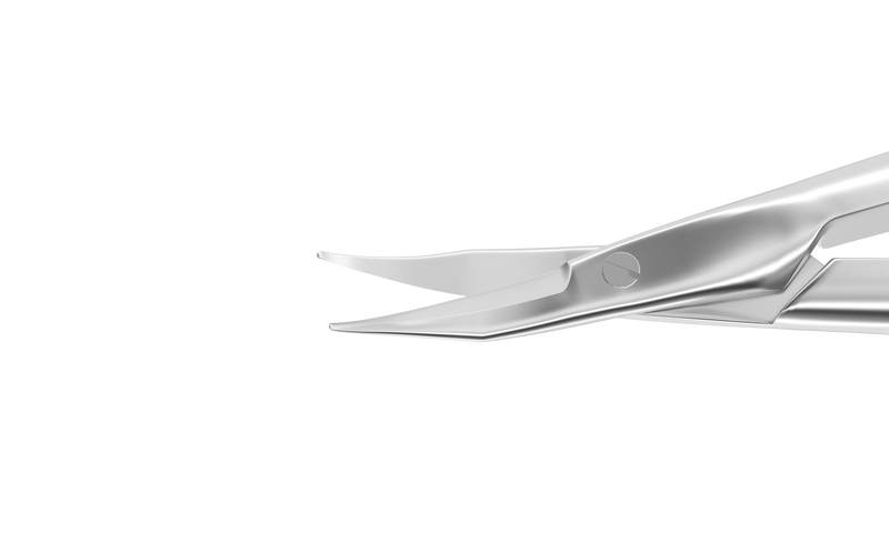 055R 11-040S Westcott Curved Tenotomy Scissors, Blunt Tips, 13.00 mm Blades, Flat Handle, Length 115 mm, Stainless Steel