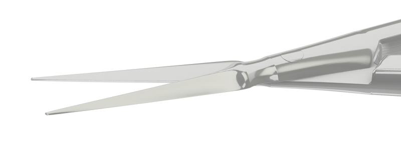 152R 11-056S Gills-Vannas Capsulotomy Scissors, Straight, Sharp Tips, 10.00 mm Blades, Flat Handle, Length 88 mm, Stainless Steel