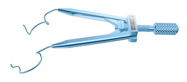 275R 14-0401TL Lieberman Temporal Speculum, 14.00 mm Rounded Open Blades, Flat Branches, Specially Designed for LASIK, Length 76 mm, Titanium