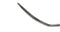 337R 13-020 Curved Spatula, 0.25 mm Wide, 12.00 mm Long, Length 122 mm, Round Titanium Handle
