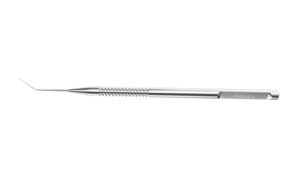 999R 5-034S Bechert Nucleus Rotator, Angled, Y-Shaped Tip, Length 121 mm, Round Handle, Stainless Steel
