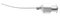 545R 15-011C-19 Sub-Tenon's Anesthesia Cannula, Curved, 19 Ga x 25 mm, 3 Ports