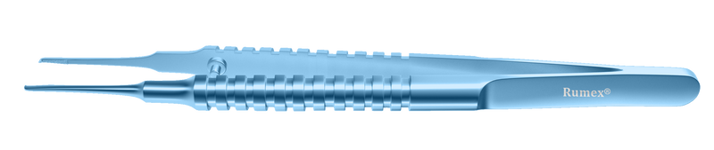 999R 4-055T Catalano Corneal Forceps, 0.12 mm, 1x2 Teeth, Round Handle, Length 105 mm, Titanium