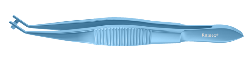 218R 4-2107T Steinert Paddle Lens Folding Forceps, Angled Shafts, Flat Handle, Length 110 mm, Titanium