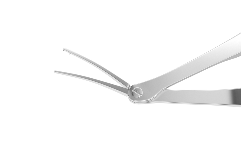 200R 4-21741 Foldable Lens Removing Forceps, Length 114 mm, Squeeze Titanium Handle