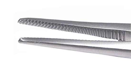 461R 4-122S Halsted Hemostatic Forceps, Straight, Long, Length 125 mm, Stainless Steel