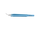 999R 4-0396 Capsulorhexis Forceps with Scale (2.50/5.00 mm), Cross-Action, for 1.50 mm Incisions, Straight Stainless Steel Jaws (8.50 mm), Short Lever (16.00 mm), Medium (91 mm) Flat Titanium Handle, Length 110 mm