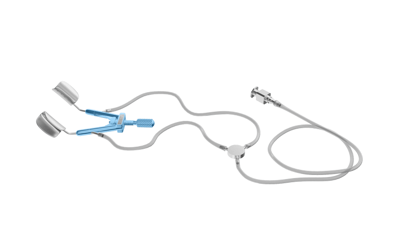 999R 14-060A Kershner Reversible Speculum with Aspiration, Adult Size, 14 mm Solid Blades, Length 70 mm