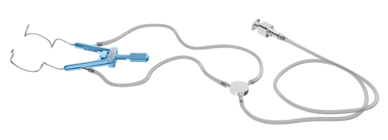 999R 14-081LA Lieberman Nasal Speculum with Aspiration, Adult Size, 14.00 mm Rounded Open Blades, Specially Designed for LASIK, Length 75 mm