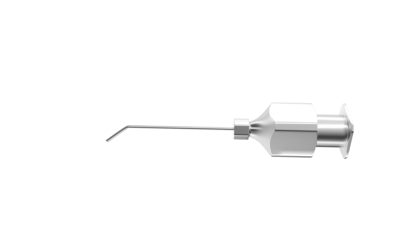 476R 15-051-25 Rycroft Anterior Chamber Cannula, 25 Ga x 22 mm, 4 mm Angled Tip