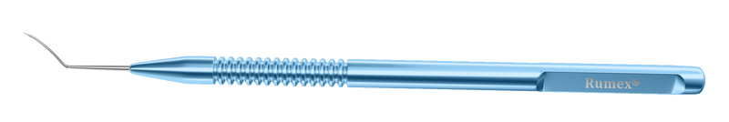 387R 20-204 Spatula for Femtosecond Laser Procedure, Length 120 mm, Round Titanium Handle