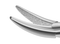 999R 8-100S Castroviejo Needle Holder, Standard Jaws, 11.00 mm Gripping Surface, Curved, with Lock, Length 140 mm, Stainless Steel