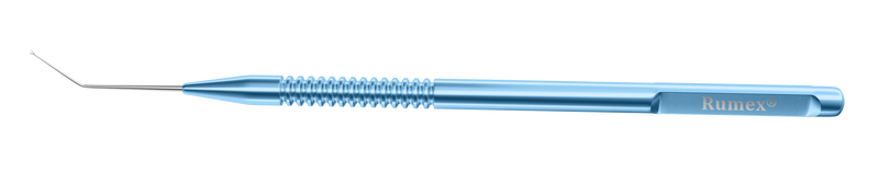 263R 5-034 Bechert Nucleus Rotator, Angled, Y-Shaped Tip, Length 121 mm, Round Titanium Handle