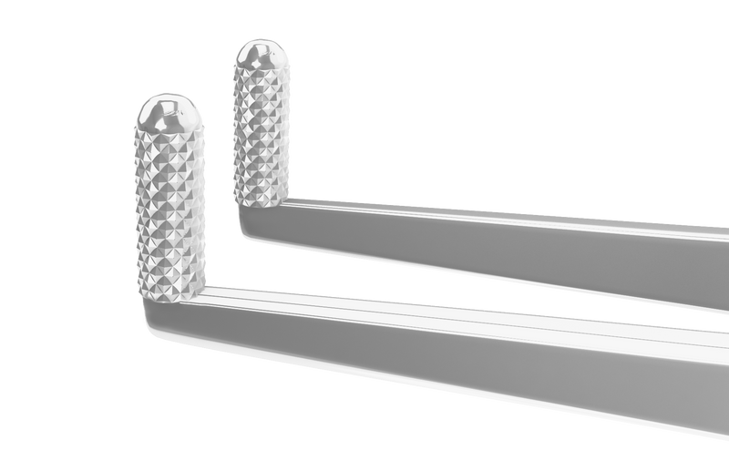 314R 4-124S Compressing Lid Forceps with Atraumatic Rollers, Length 107 mm, Stainless Steel