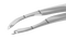 166R 4-032S Small-Incision Capsulorhexis Forceps with Limiter, Cystotome Tips, Curved Micro-Thin Jaws, Fits through 2.00 mm Incision, Flat Handle, Length 105 mm, Stainless Steel