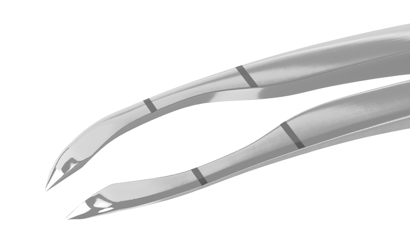 166R 4-032S Small-Incision Capsulorhexis Forceps with Limiter, Cystotome Tips, Curved Micro-Thin Jaws, Fits through 2.00 mm Incision, Flat Handle, Length 105 mm, Stainless Steel