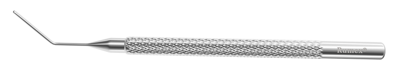 541R 13-151S Cindy Sweeper DSEK Spatula, Angled, 12.00 mm from Bent to Tip, 0.70 mm Diameter Shaft, Length 114 mm, Stainless Steel