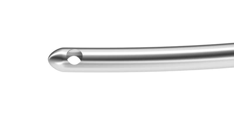 999R 7-0813 Irrigation Handpiece for Bimanual Technique, Curved, 21 Ga, Two Ports on Side 0.50 mm, Length 104 mm, Titanium Handle