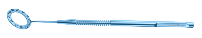 469R 2-030T Mendez Degree Gauge, Round Handle, Length 134 mm, Titanium