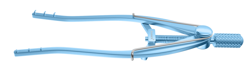 444R 10-013 Stevenson Lacrimal Sac Retractor, Curved, 2 x 3 mm Teeth, Length 83 mm