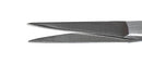 304R 11-080S Straight Iris Scissors, Sharp Tips, 28.00 mm Blades, Ring Handle, Length 115 mm, Stainless Steel