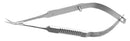 999R 11-054S Vannas Capsulotomy Scissors, Angled, Sharp Tips, 6.00 mm Blades, Flat Handle, Length 81 mm, Stainless Steel