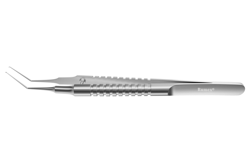 999R 4-0311S Utrata Capsulorhexis Forceps, Cystotome Tips, 11.50 mm  Straight Jaws, Round Handle, Length 110 mm, Stainless Steel