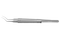 999R 4-03314S Utrata Capsulorhexis Forceps with Scale (2 Engravings at 3.00, 6.00 mm), Cystotome Tips, 11.50 mm Curved Jaws, Round Handle, Length 110 mm, Stainless Steel