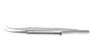 145R 4-186S Tennant Curved Tying Forceps, Extra-Delicate Tips, for 9-0 To 11-0 Sutures, Round Handle, Length 107 mm, Stainless Steel