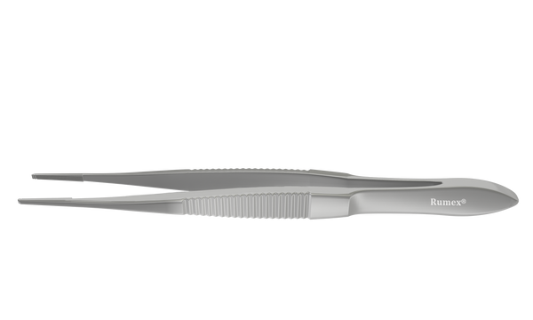 999R 4-2300S Bonaccolto Utility Forceps, Flat Handle, 15.00 mm Atraumatic Serrations, Length 100 mm, Stainless Steel