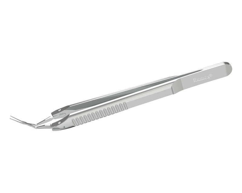 999R 4-262S Cross-Action DMEK Forceps, Flat Handle, Length 110 mm, Stainless Steel