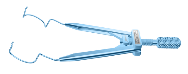 999R 14-0411TL Lieberman Nasal Speculum, 14.00 mm Rounded Open Blades, Flat Branches, Specially Designed for LASIK, Length 70 mm, Titanium