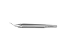 999R 4-0395S Capsulorhexis Forceps with Scale (2.50/5.00 mm), Cross-Action, for 1.50 mm Incisions, Curved Stainless Steel Jaws (8.50 mm), Short Lever (16.00 mm), Medium (91 mm) Flat Stainless Steel Handle, Length 110 mm