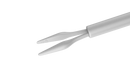 999R 12-301-25H Gripping Forceps with a Sandblasted Platform, Attached to a Universal Handle, with RUMEX Flushing System, 25 Ga