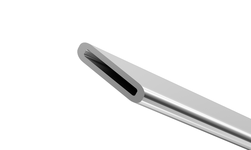 025R 21-R4027 Pearce Hydrodissector, Flattened, 27 Ga x 22 mm, 10 mm Angled Tip, Disposable, 10 per Box