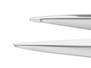 473R 4-042S Cilia Forceps, Narrow, Flat Handle, Length 86 mm, Stainless Steel