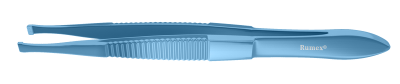 349R 4-043T Cilia Forceps, Wide, Flat Handle, Length 85 mm, Titanium