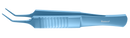543R 4-2144T Forceps for ICRS Implantation, with 1x1 Teeth, 0.30 mm Groove, Length 85 mm, Flat Handle, Titanium