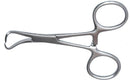 459R 16-081S Towel Forceps, Ring Handle, Length 125 mm, Stainless Steel