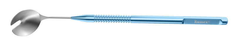 482R 16-060 Wells Enucleation Spoon, Length 145 mm, Round Titanium Handle